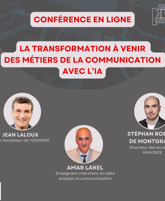 Conférence : « transformation des métiers de la communication avec l’IA »